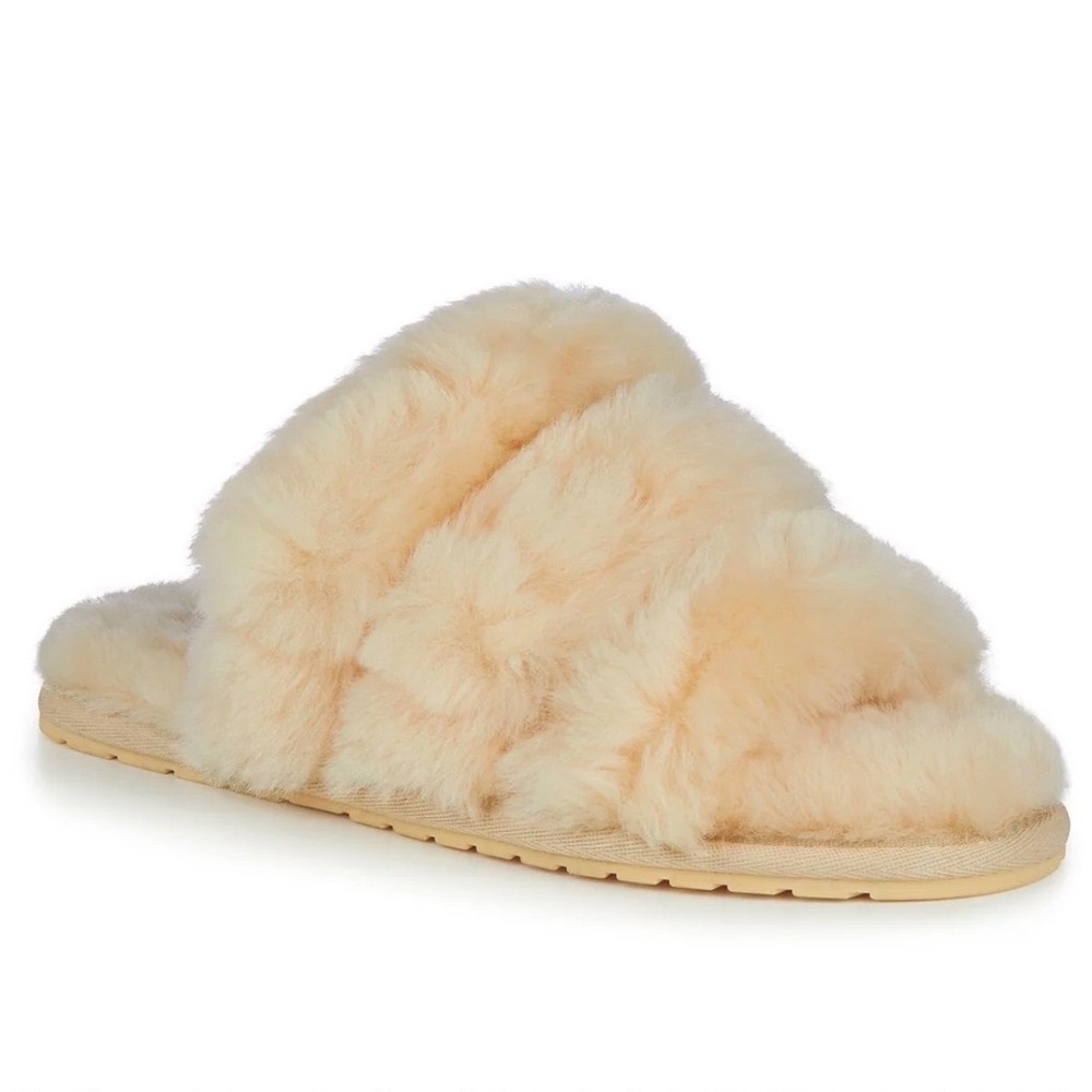 New EMU‎ Australia Jacana Macadamia Sheepskin Open Toe Slipper Womens 7